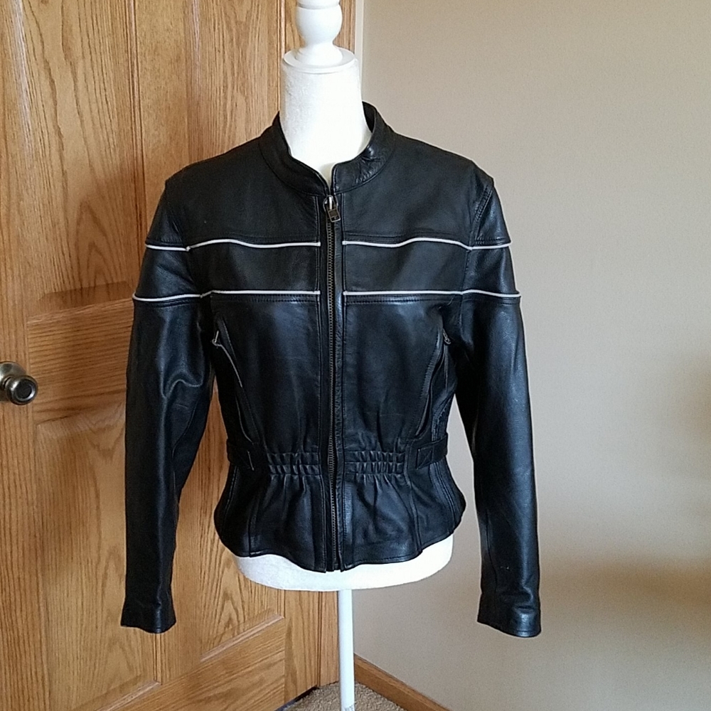 Hot leathers motorcycle jacket